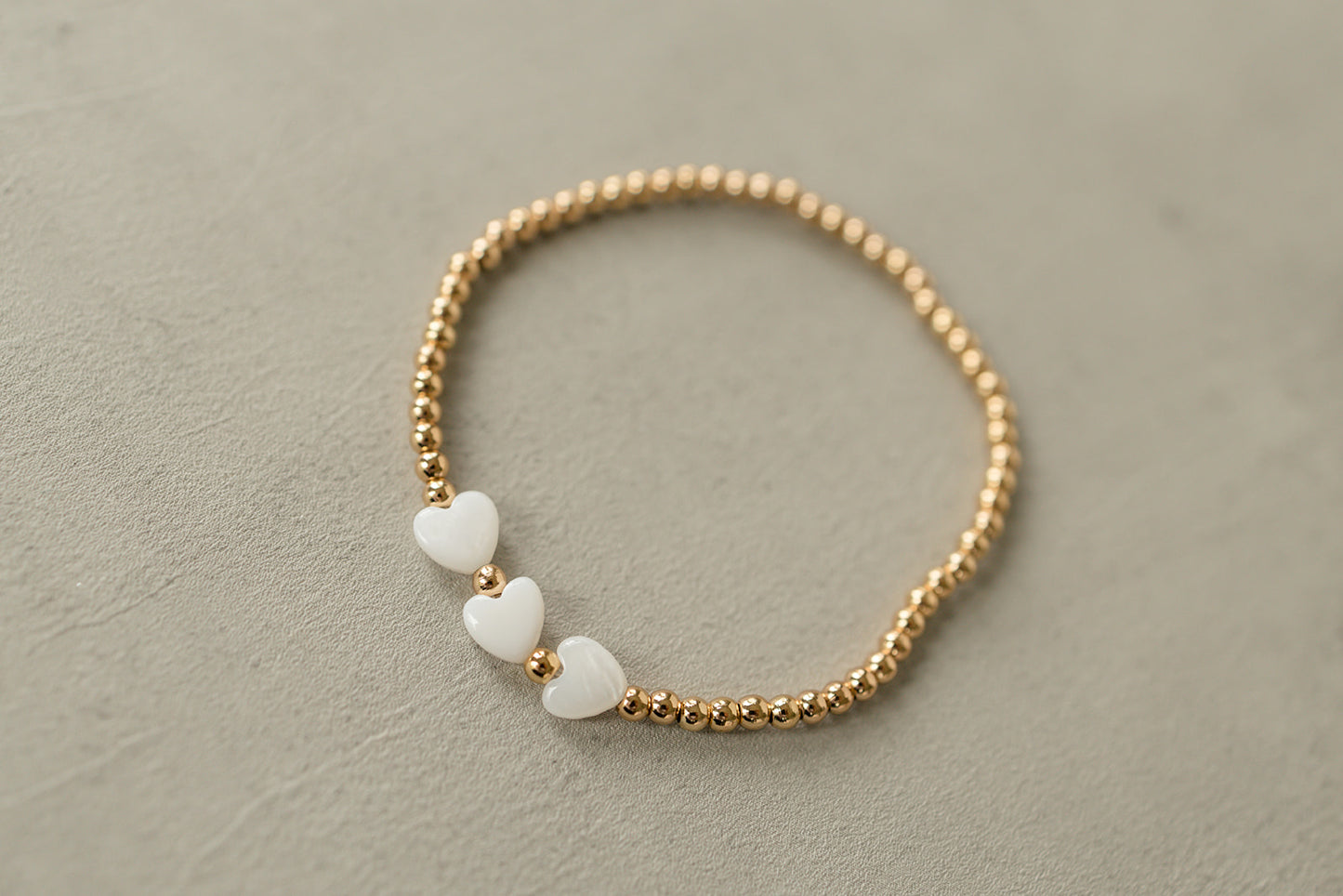 Golden Triple Heart Bracelet