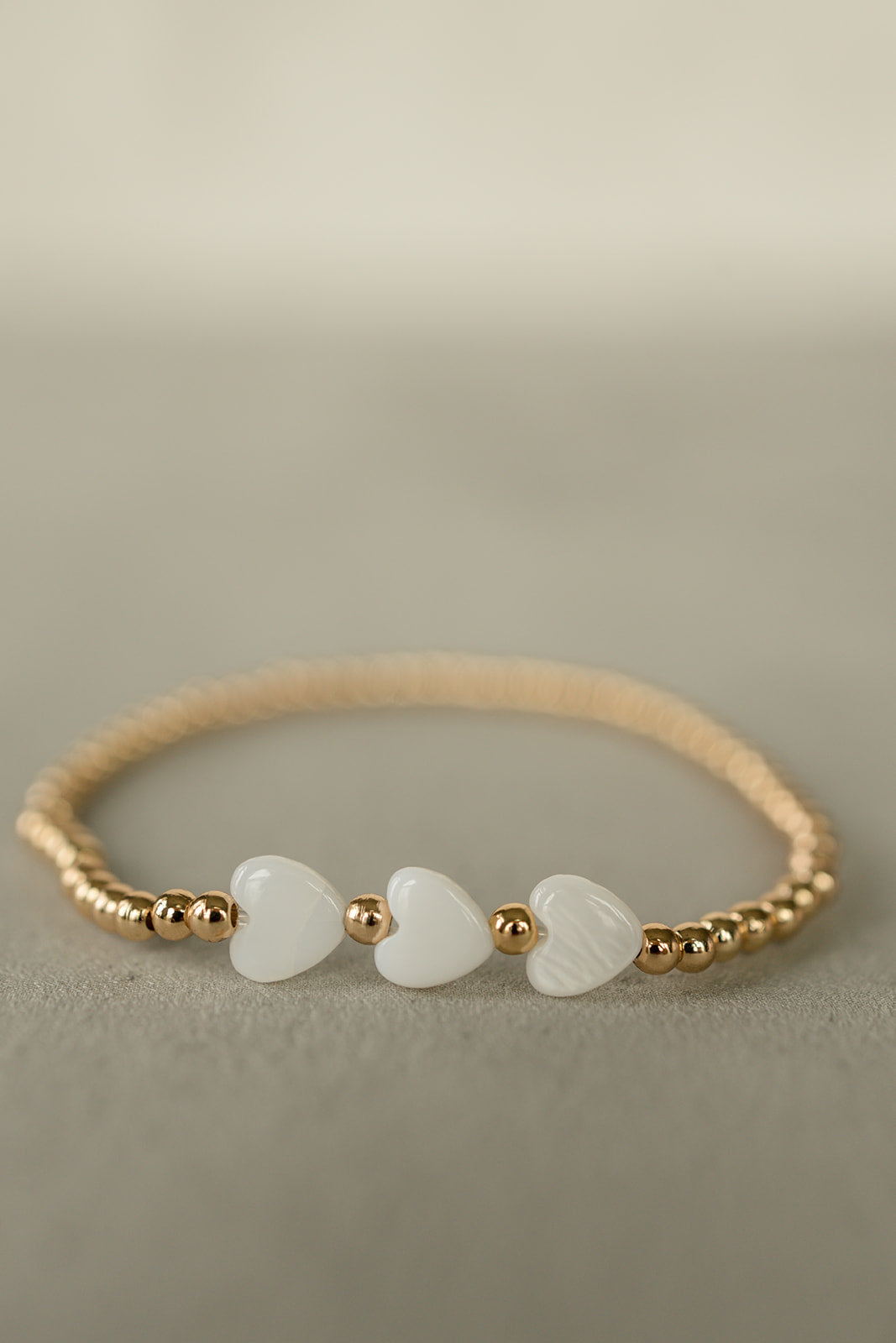 Golden Triple Heart Bracelet