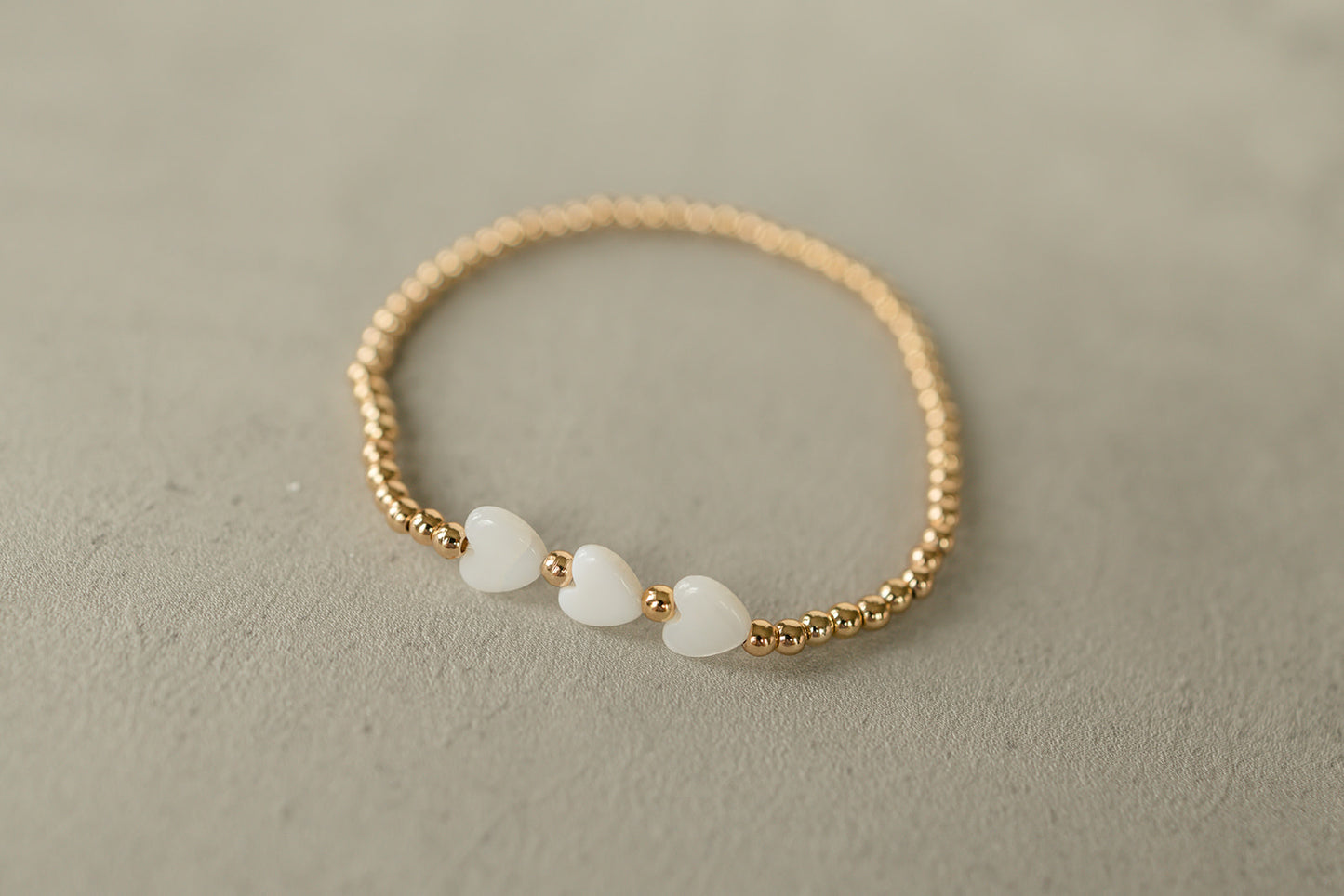 Golden Triple Heart Bracelet