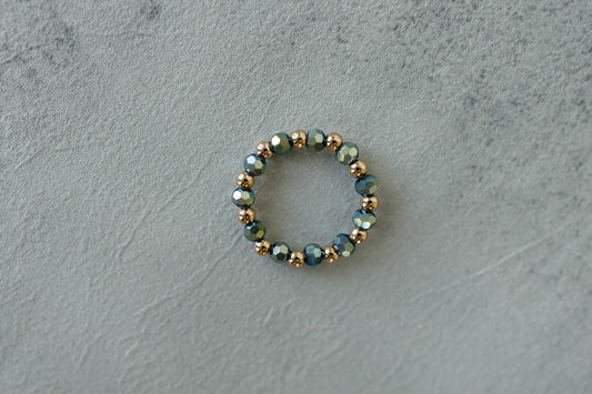 Beaded Glass Ring
