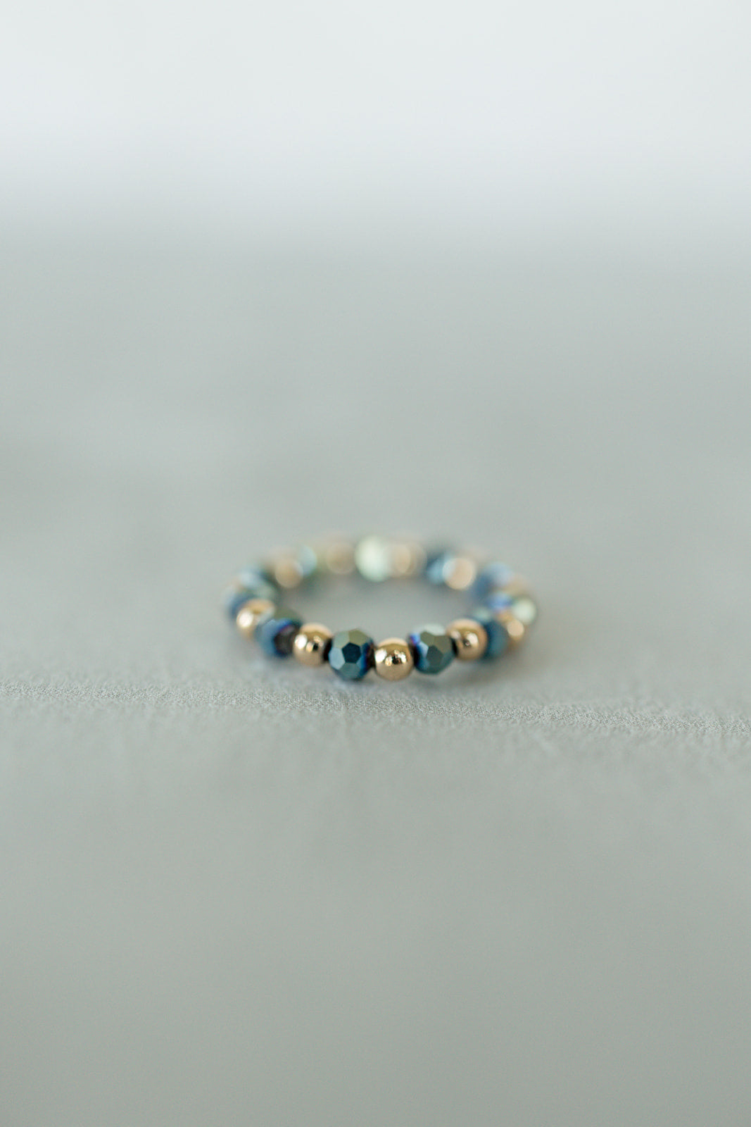 Beaded Glass Ring