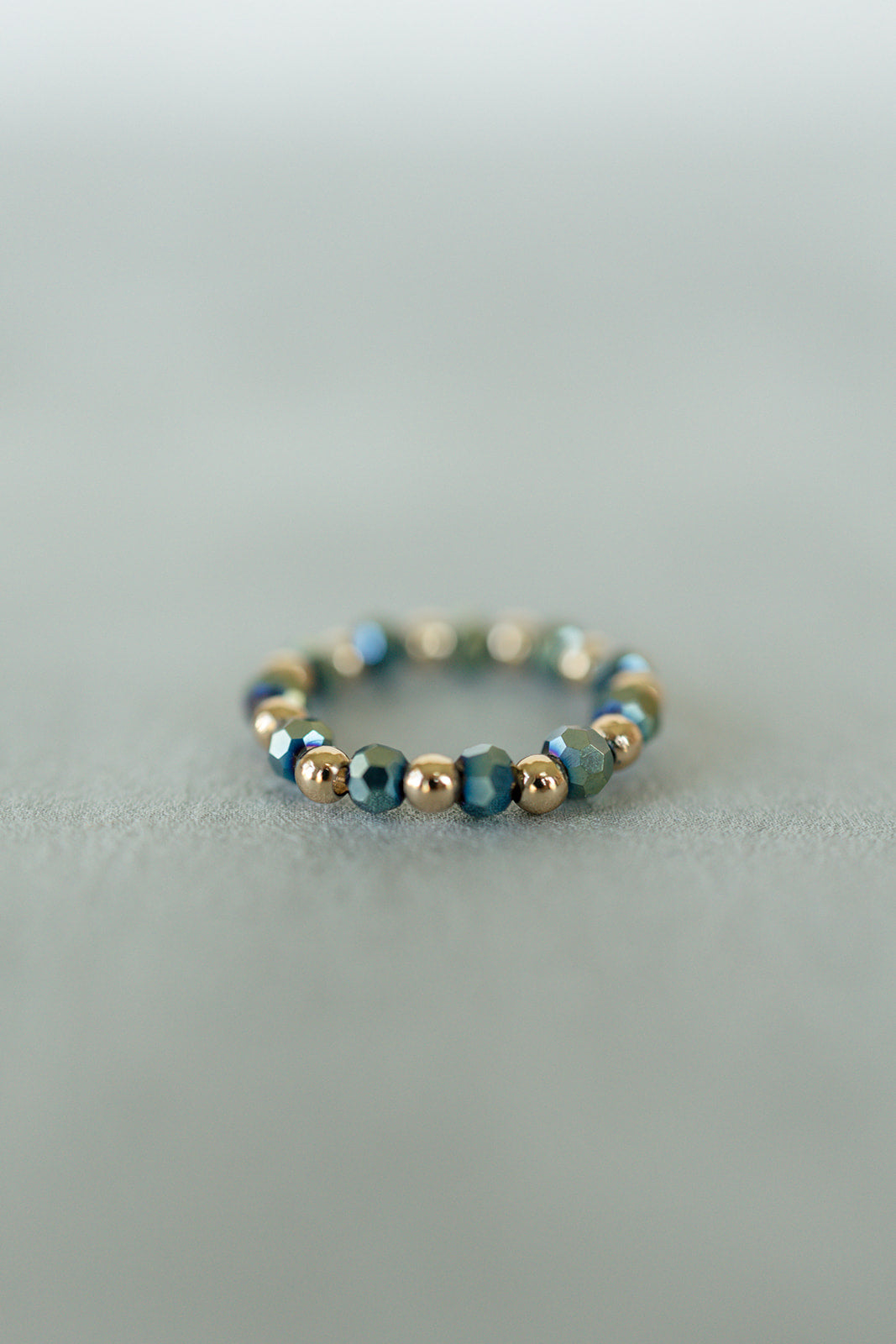 Beaded Glass Ring