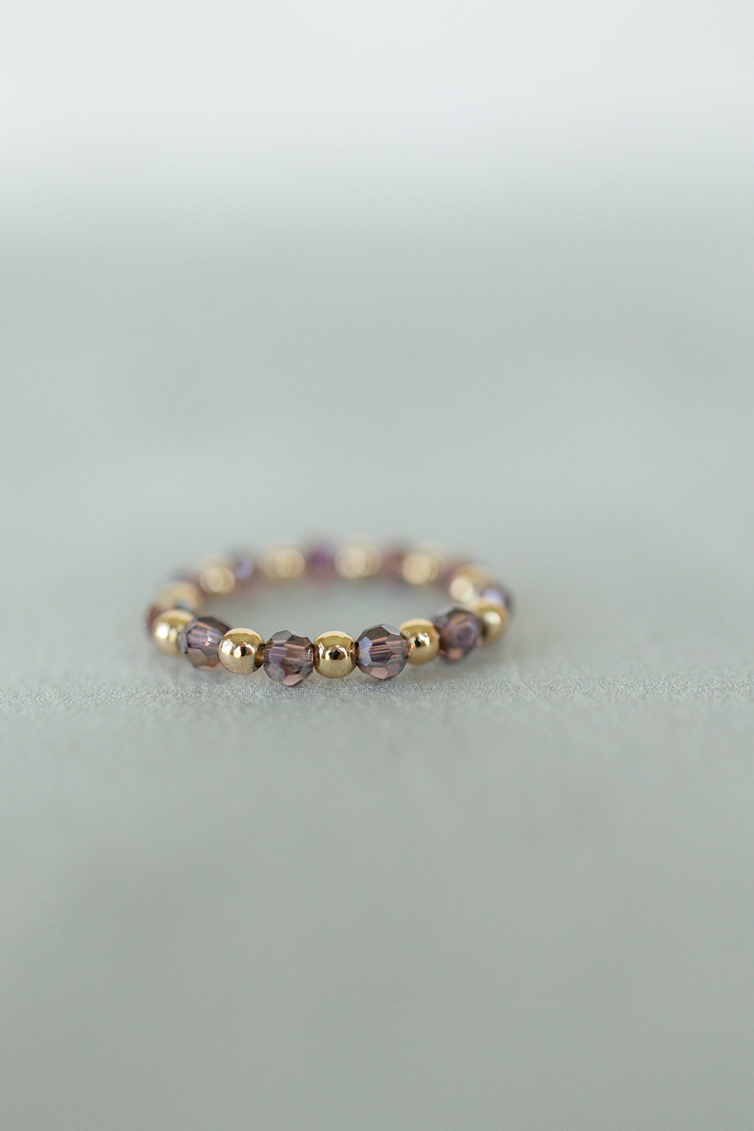 Beaded Glass Ring