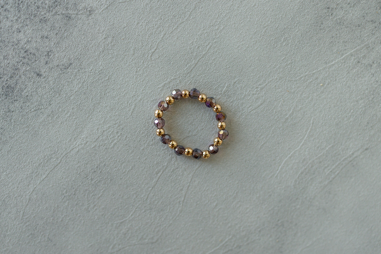 Beaded Glass Ring
