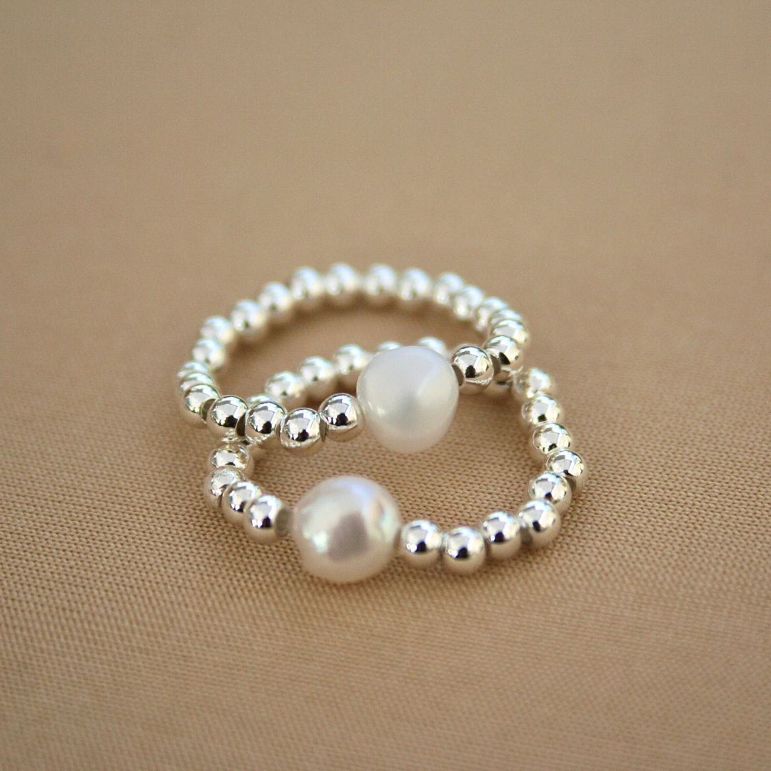 Purity Silver Pearl Ring