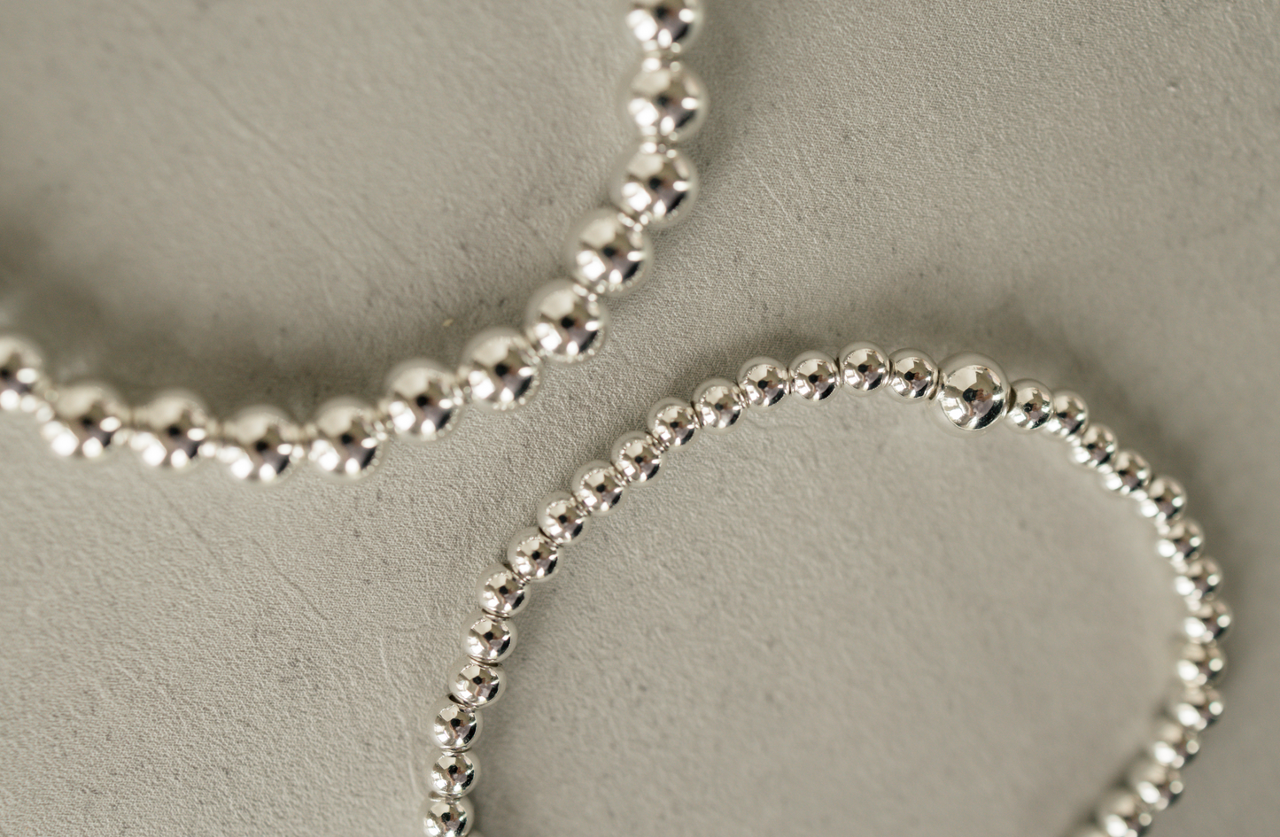Silver Beaded Bracelet