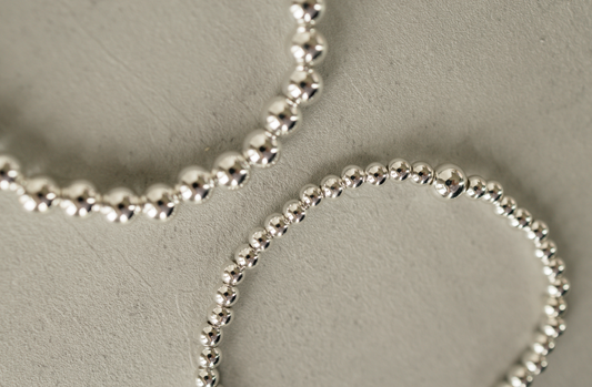 Silver Beaded Bracelet