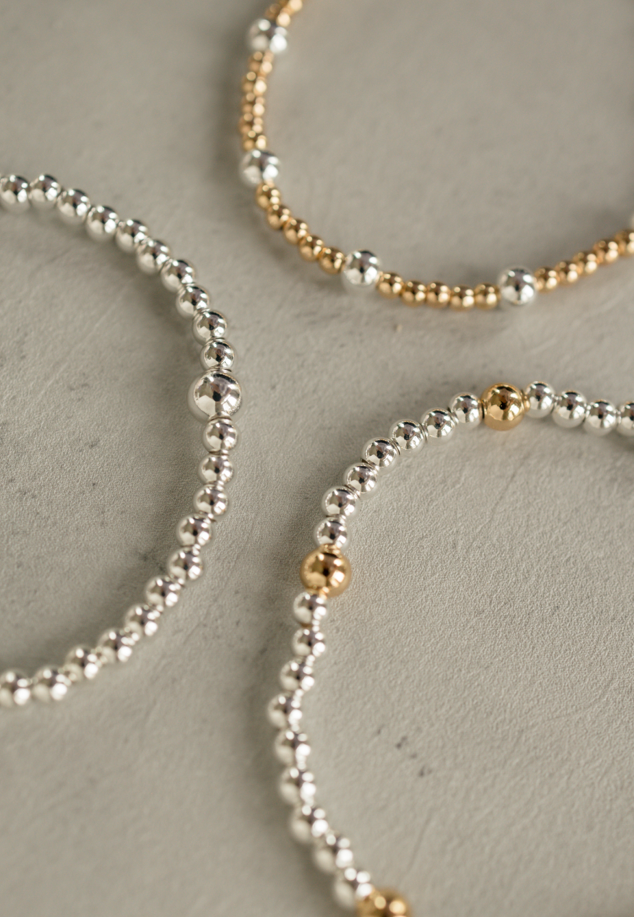 Mixed Metal Beaded Bracelet
