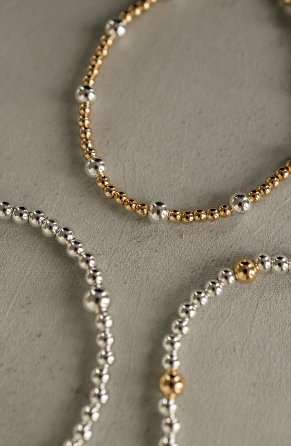 Mixed Metal Beaded Bracelet