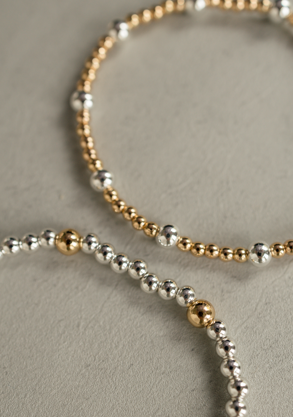 Mixed Metal Beaded Bracelet
