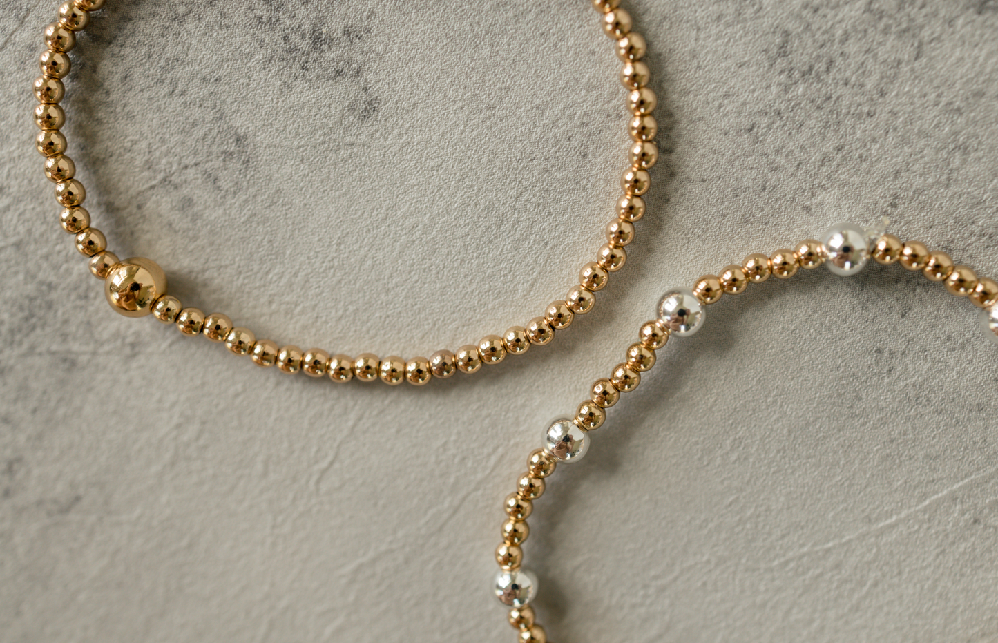 Mixed Metal Beaded Bracelet