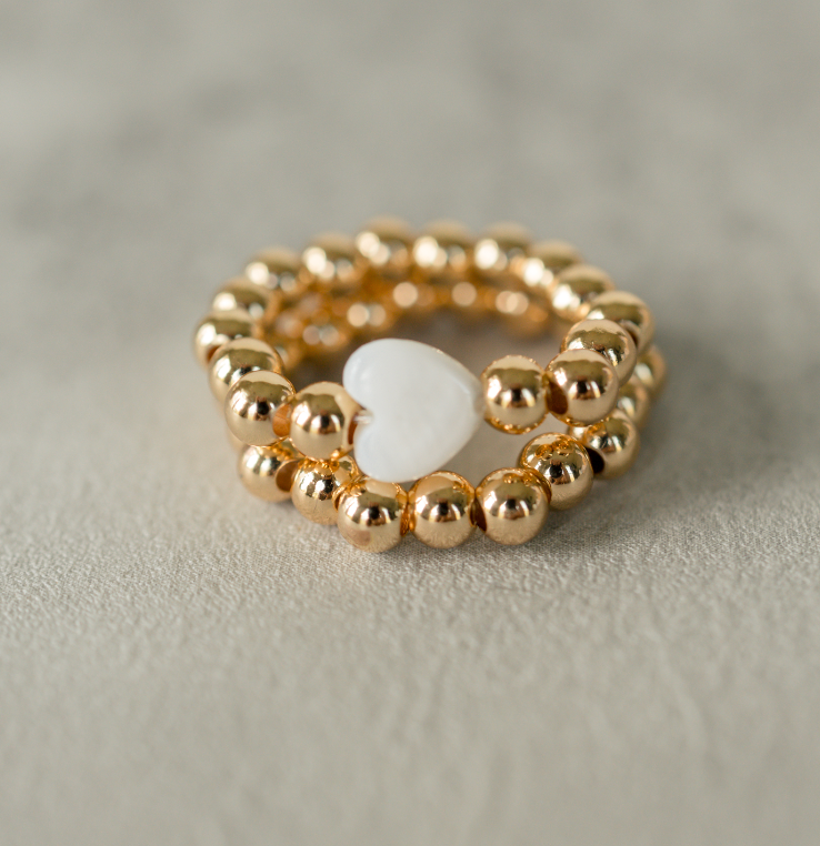 Close-up of the Heart of Gold Ring showcasing its intricate design and craftsmanship
