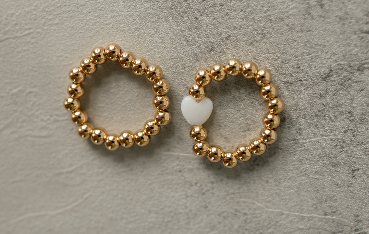 Gold Beaded Ring