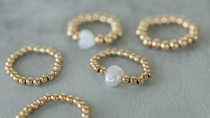 Purity Gold Pearl Ring