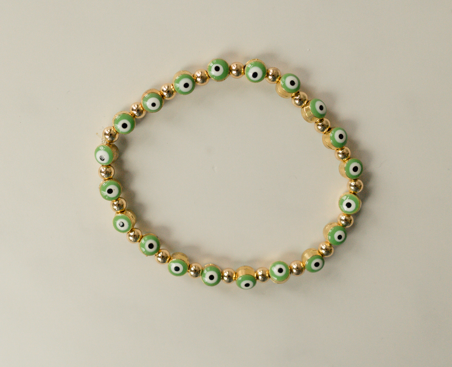 Gold Evil Eyes Bracelet
