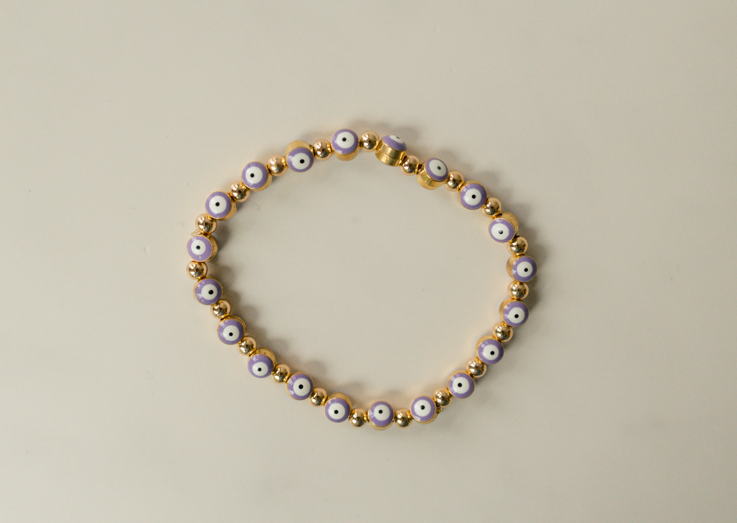 Gold Evil Eyes Bracelet