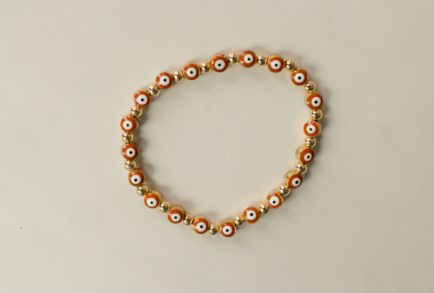 Gold Evil Eyes Bracelet