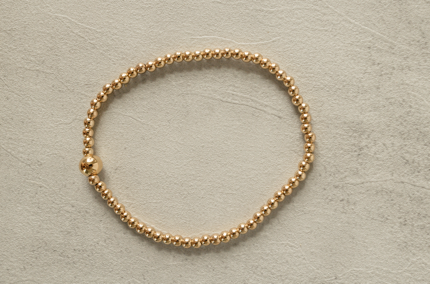 Gold Beaded Bracelet