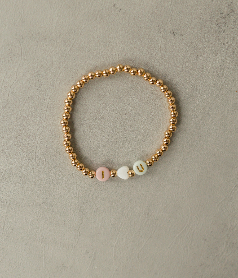 I <3 You Beaded Bracelet