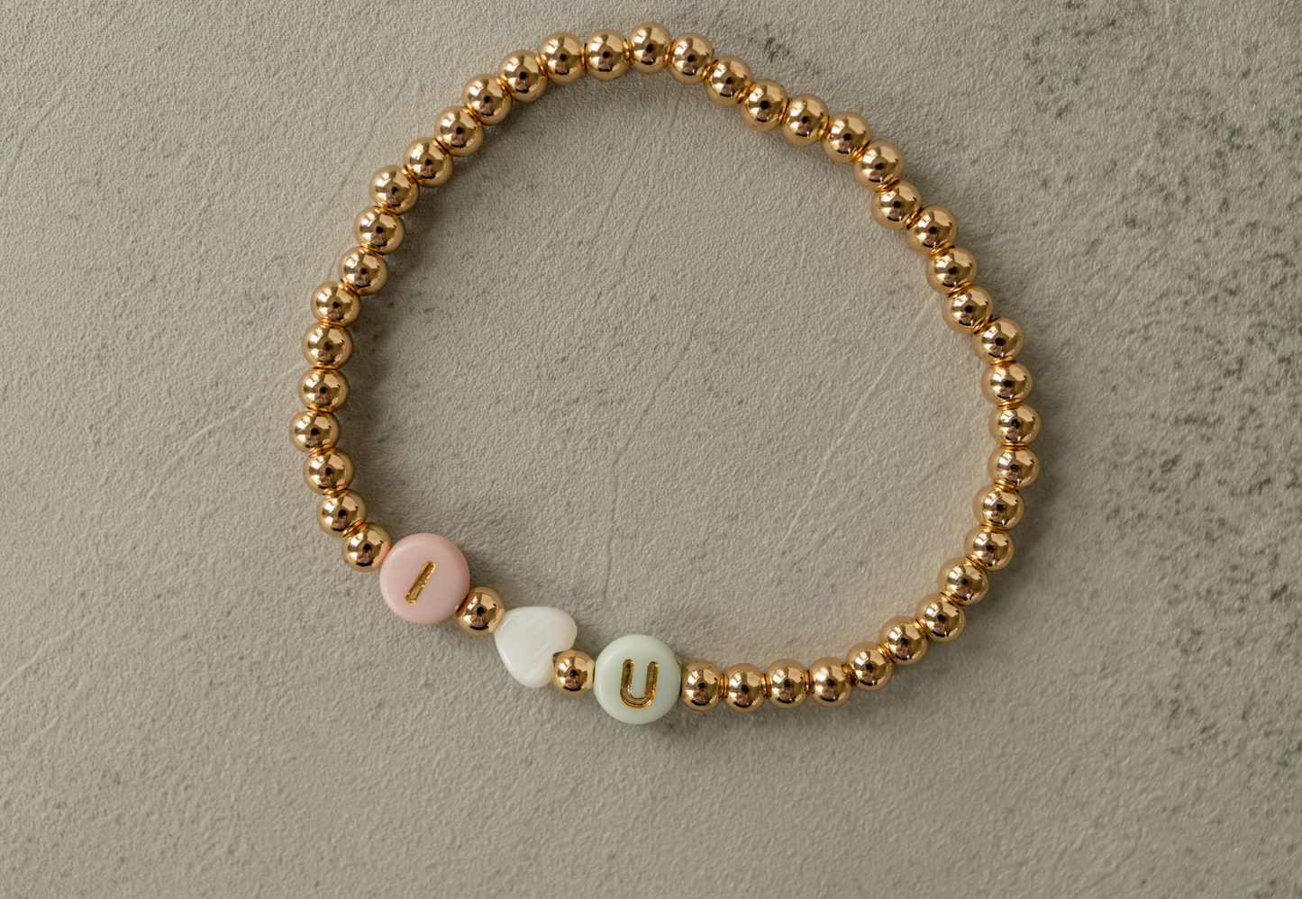I <3 You Beaded Bracelet