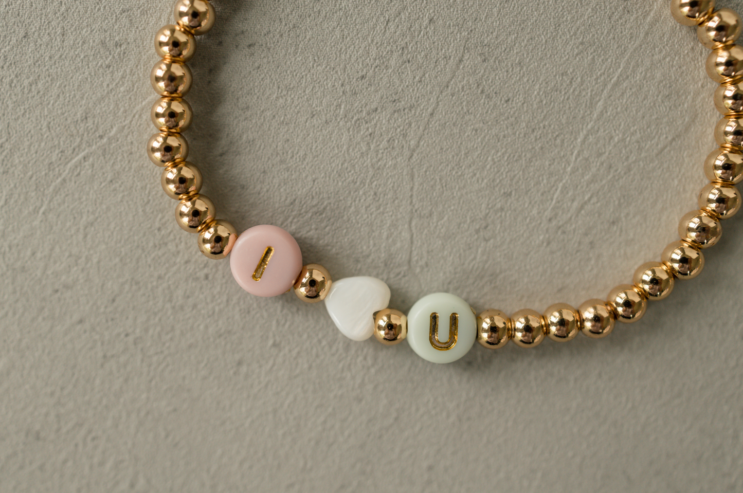 I <3 You Beaded Bracelet