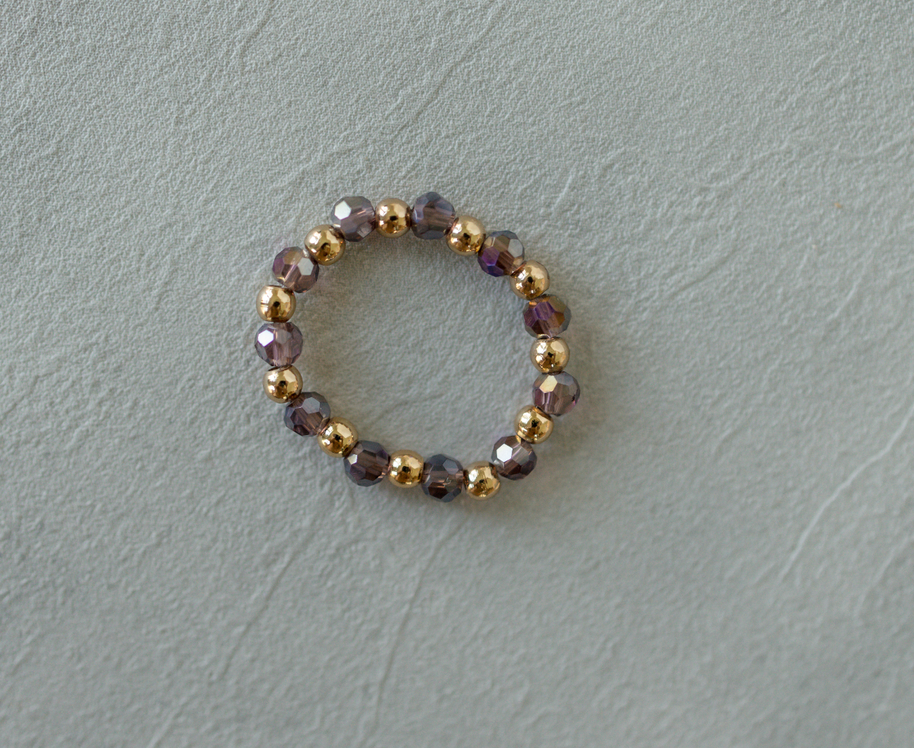 Beaded Glass Ring