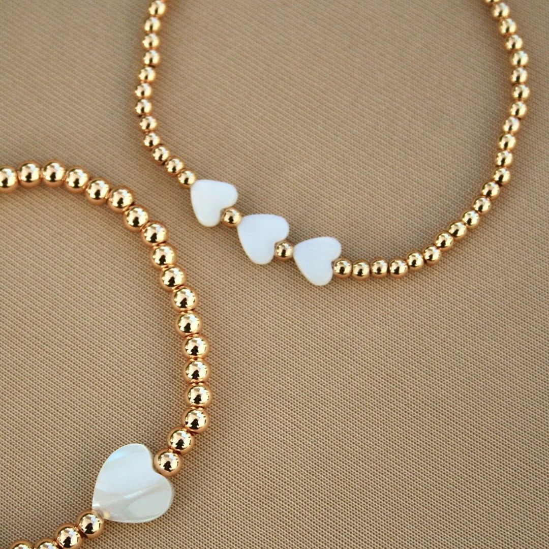 Golden Triple Heart Bracelet