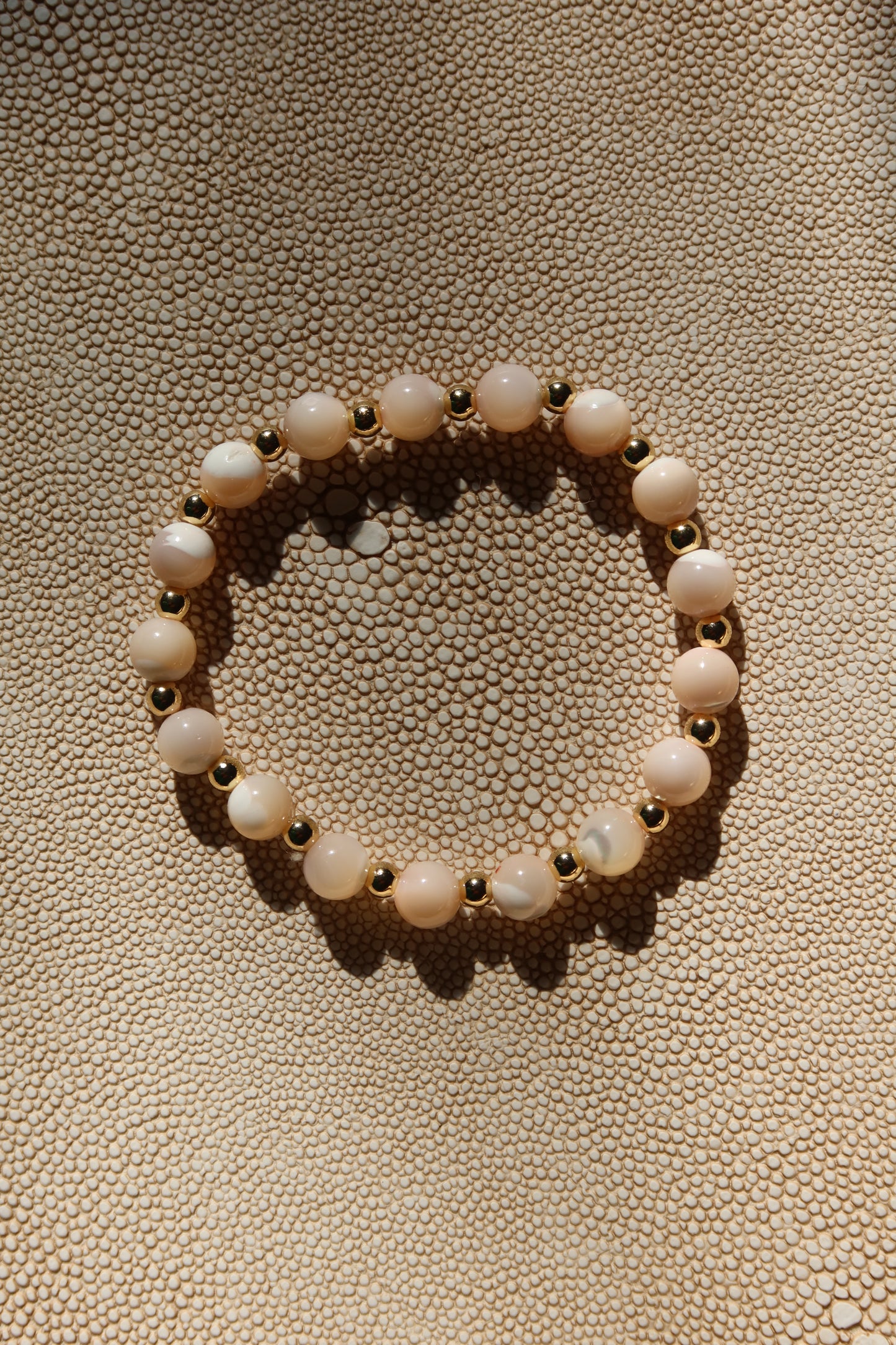 Barely Pink Stone Bracelet