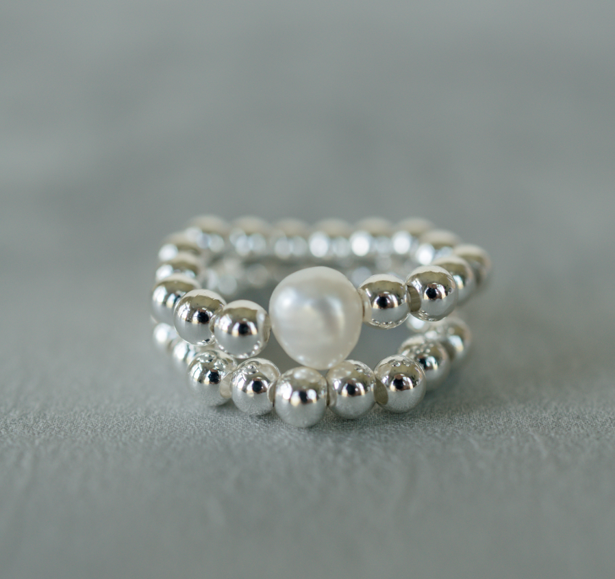 Purity Silver Pearl Ring