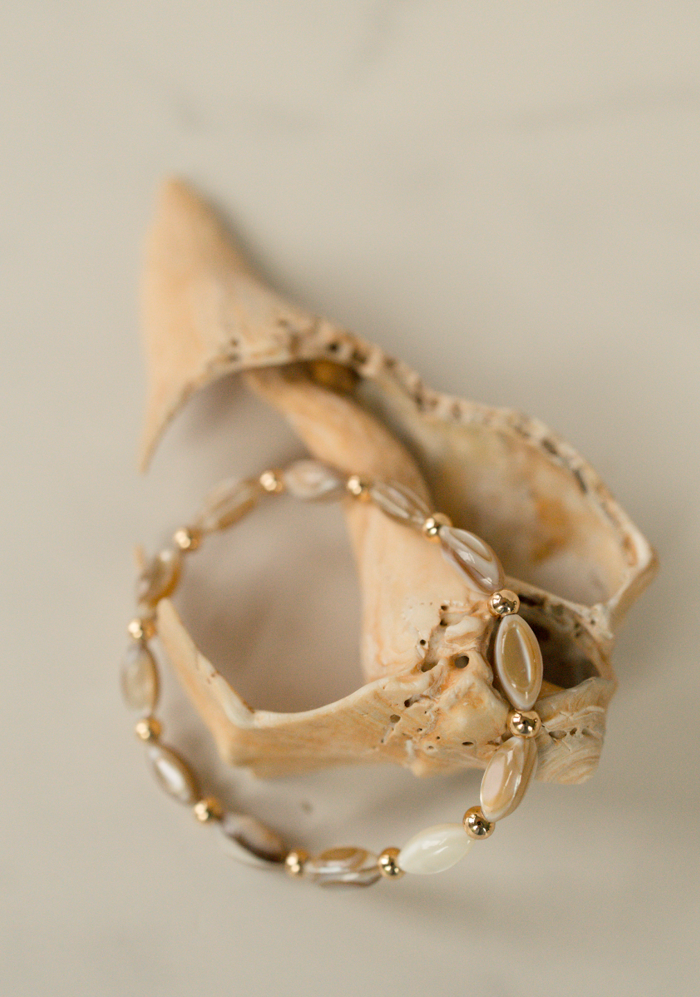 Golden Elegance Shell Bracelet