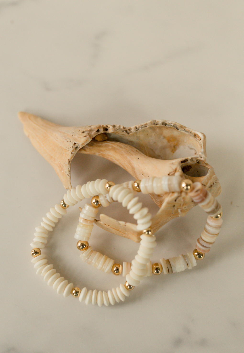 Golden Seascape Shell Bracelet