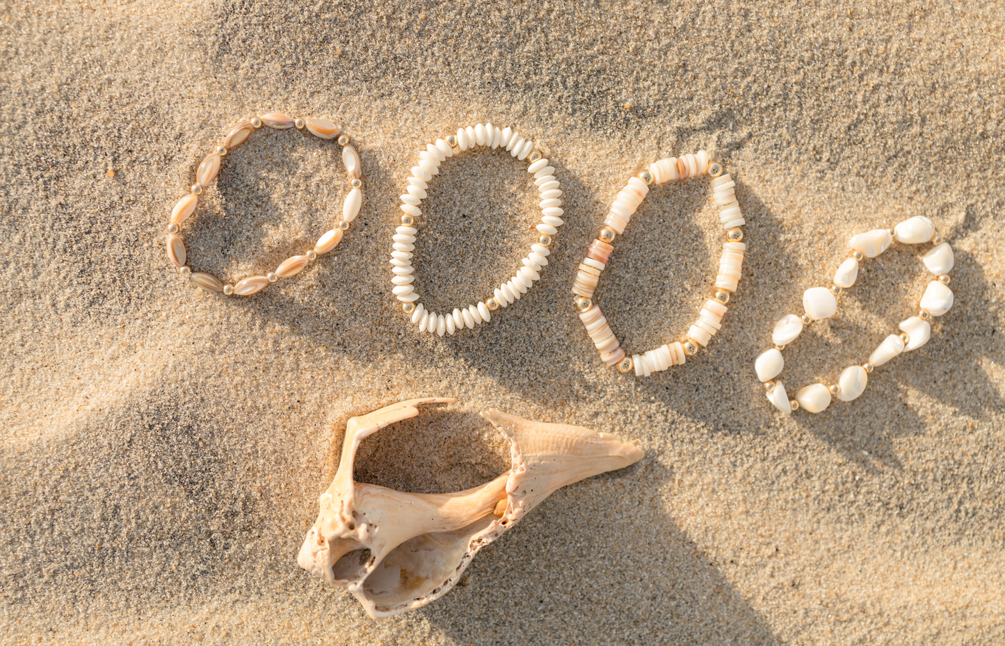 Golden Seascape Shell Bracelet