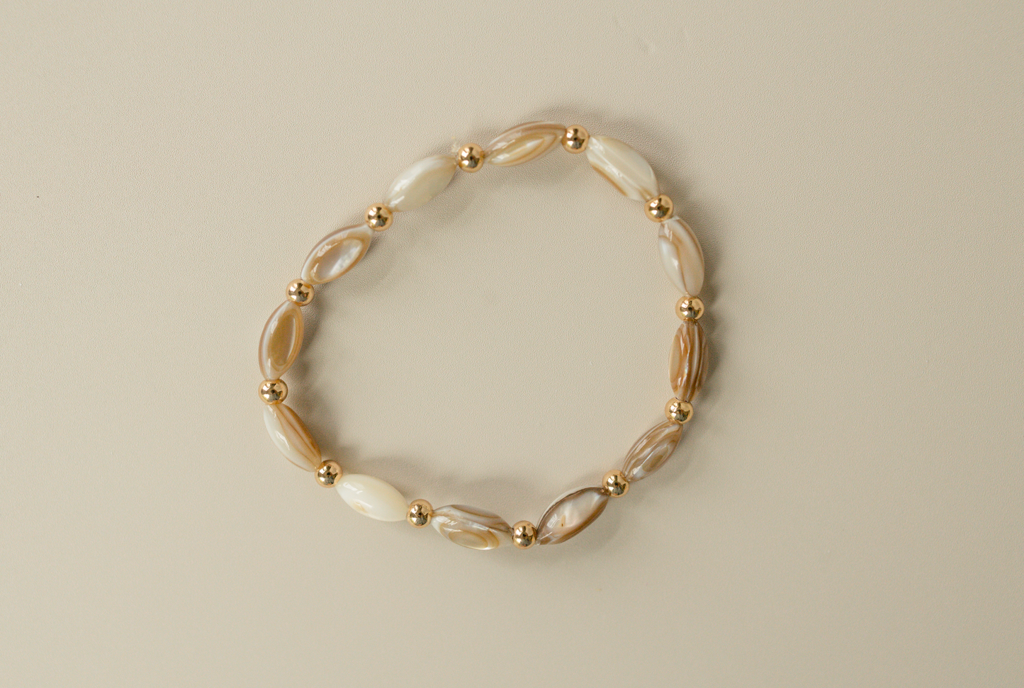 Golden Elegance Shell Bracelet