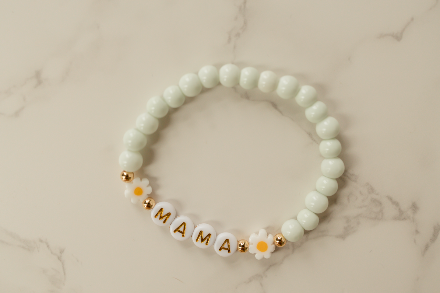 Floral Beaded Mama Bracelet