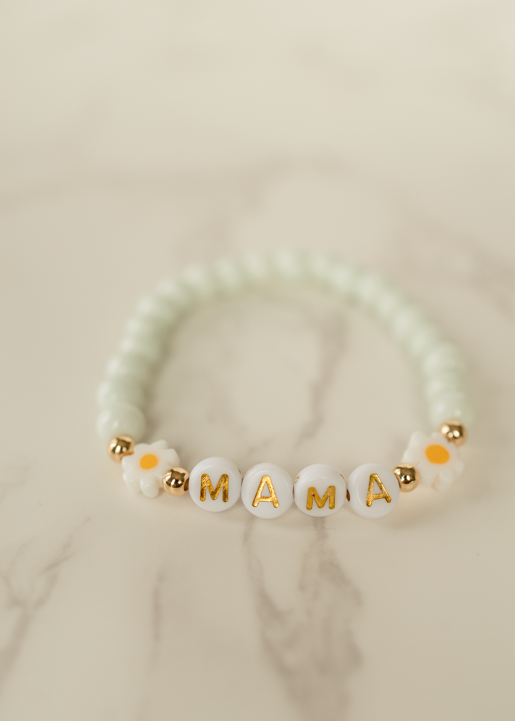 Floral Beaded Mama Bracelet